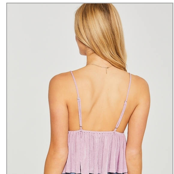 NWT Peplum Camisole Top in Lilac - Picture 4 of 7